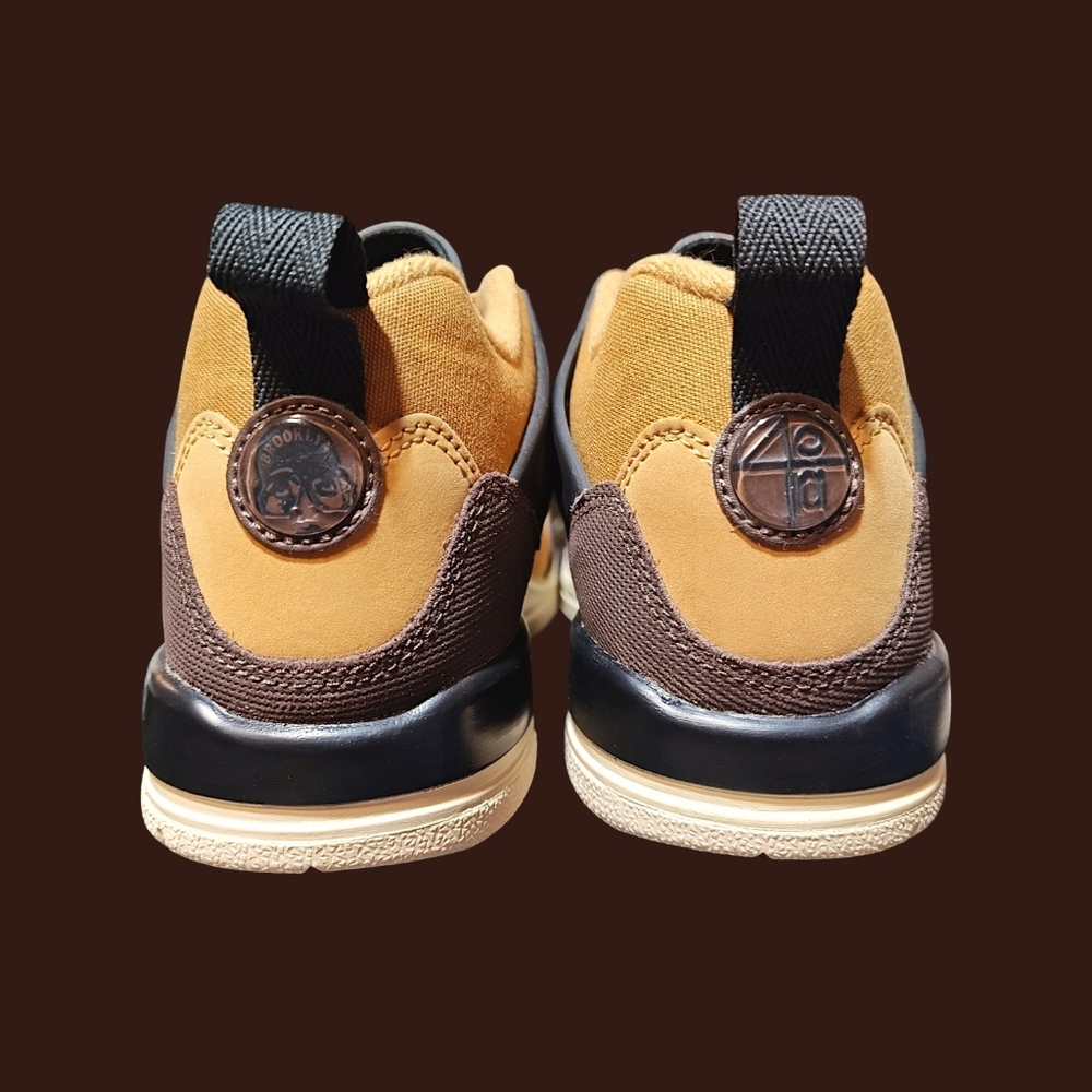 🚻 6.5Y US — Jordan Spizike Low GS 2024 [FLAX/BAROQUE BROWN–BLACK] FQ1759-202 - Picture 6 of 9